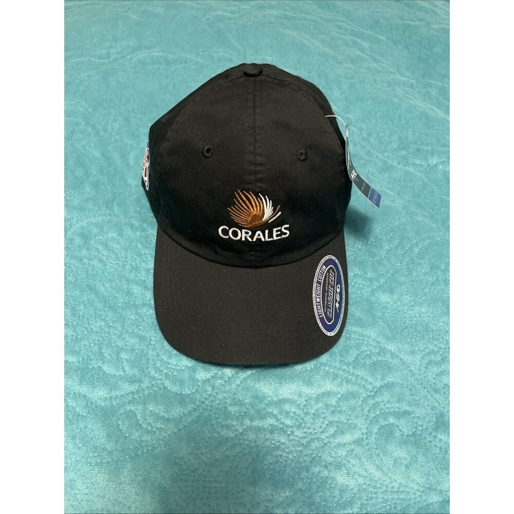 NWT Corales PGA Tour Black Cap By AHEAD - White & Gold Logo / R,W,&B PGA PATCH - Picture 4 of 16